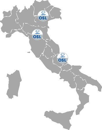 Mappa Italia Sedi OSL